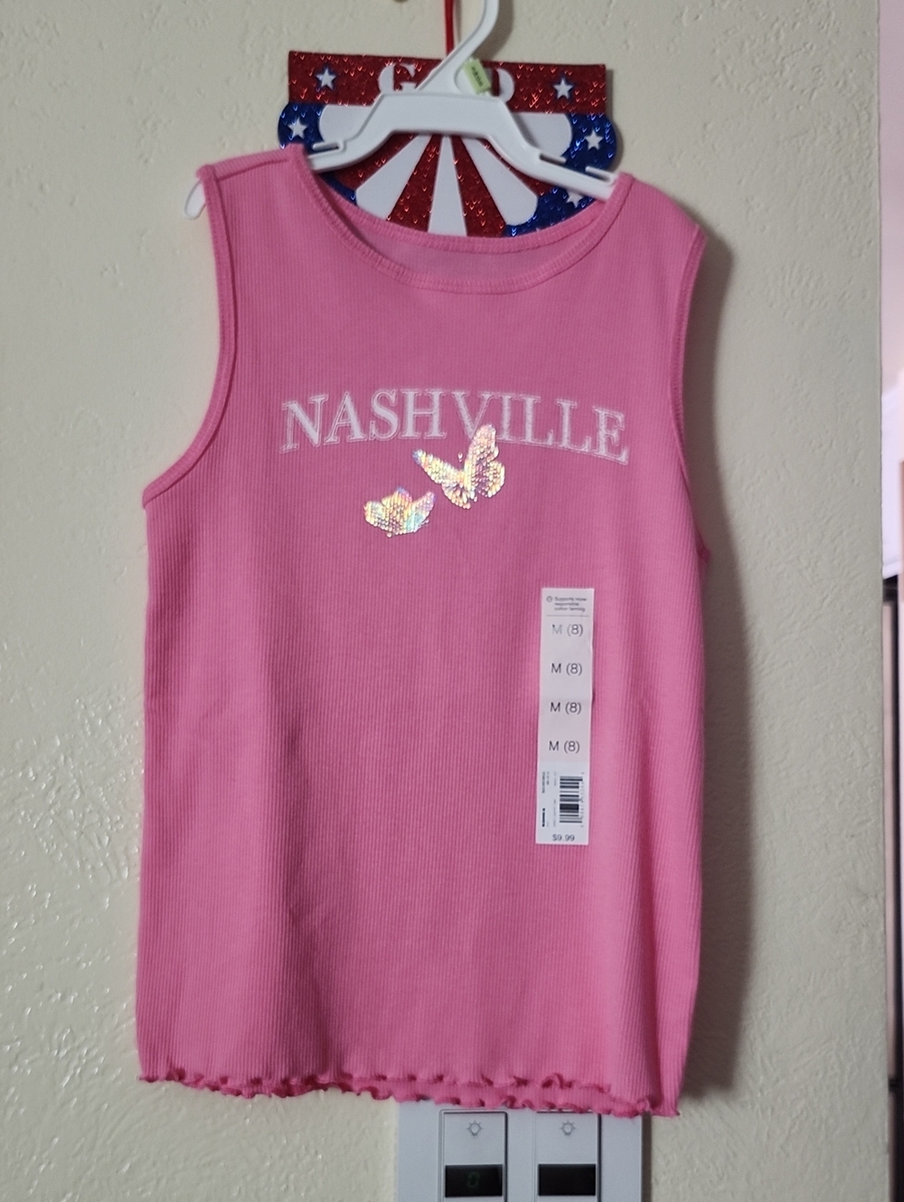 Kohl's Ribbed Sleeveless Tank Top - Pink